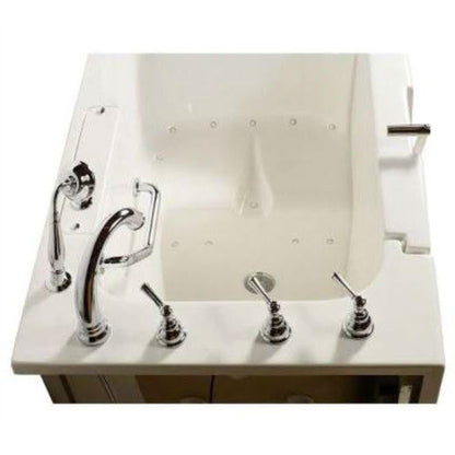 Mobility Bathworks 32"W x 52"L x 41"H Walk-In Left Hand Air Jetted Wheelchair Accessible Tub - White