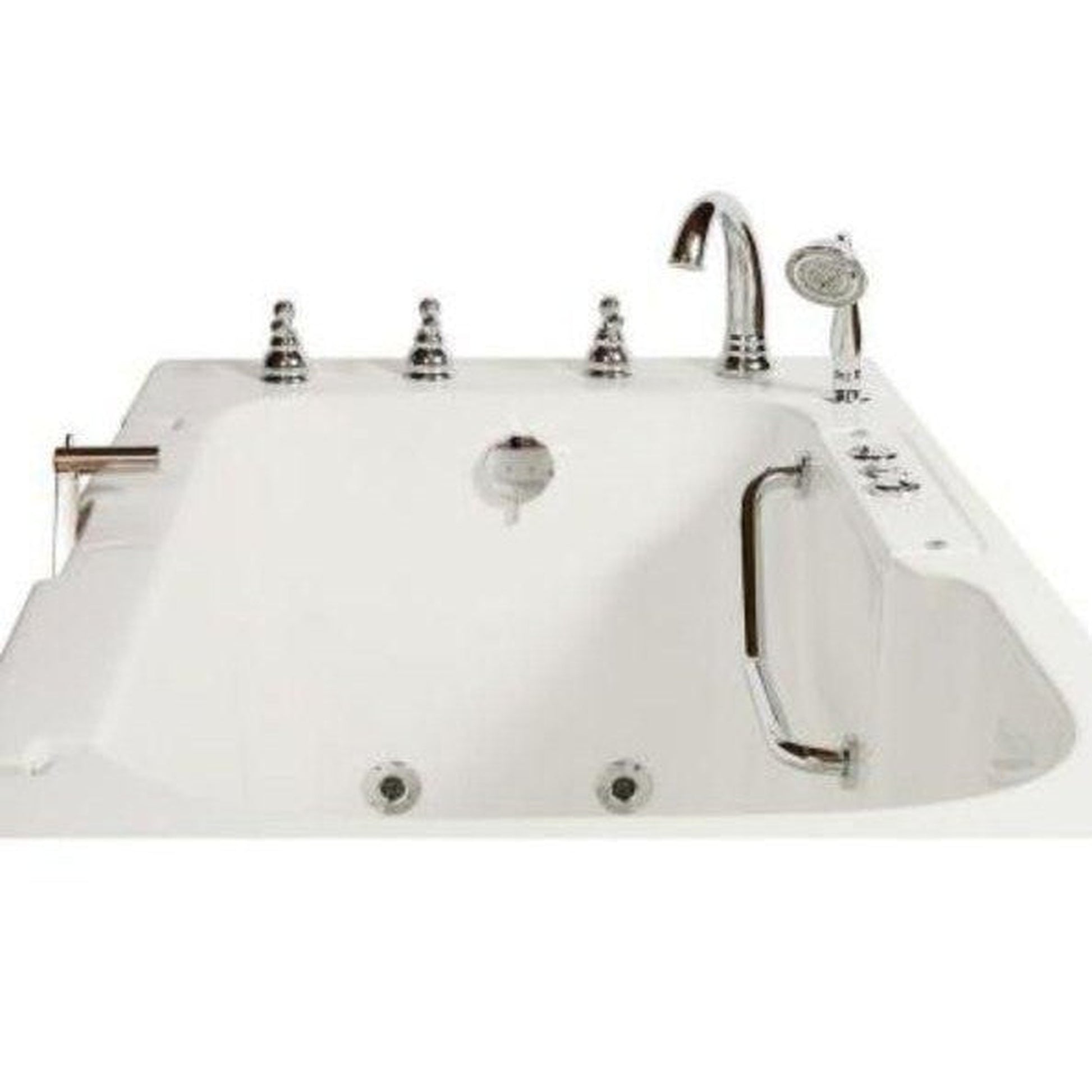 Mobility Bathworks 32"W x 52"L x 41"H Walk-In Left Hand Dual Jetted Wheelchair AccessibleTub - White