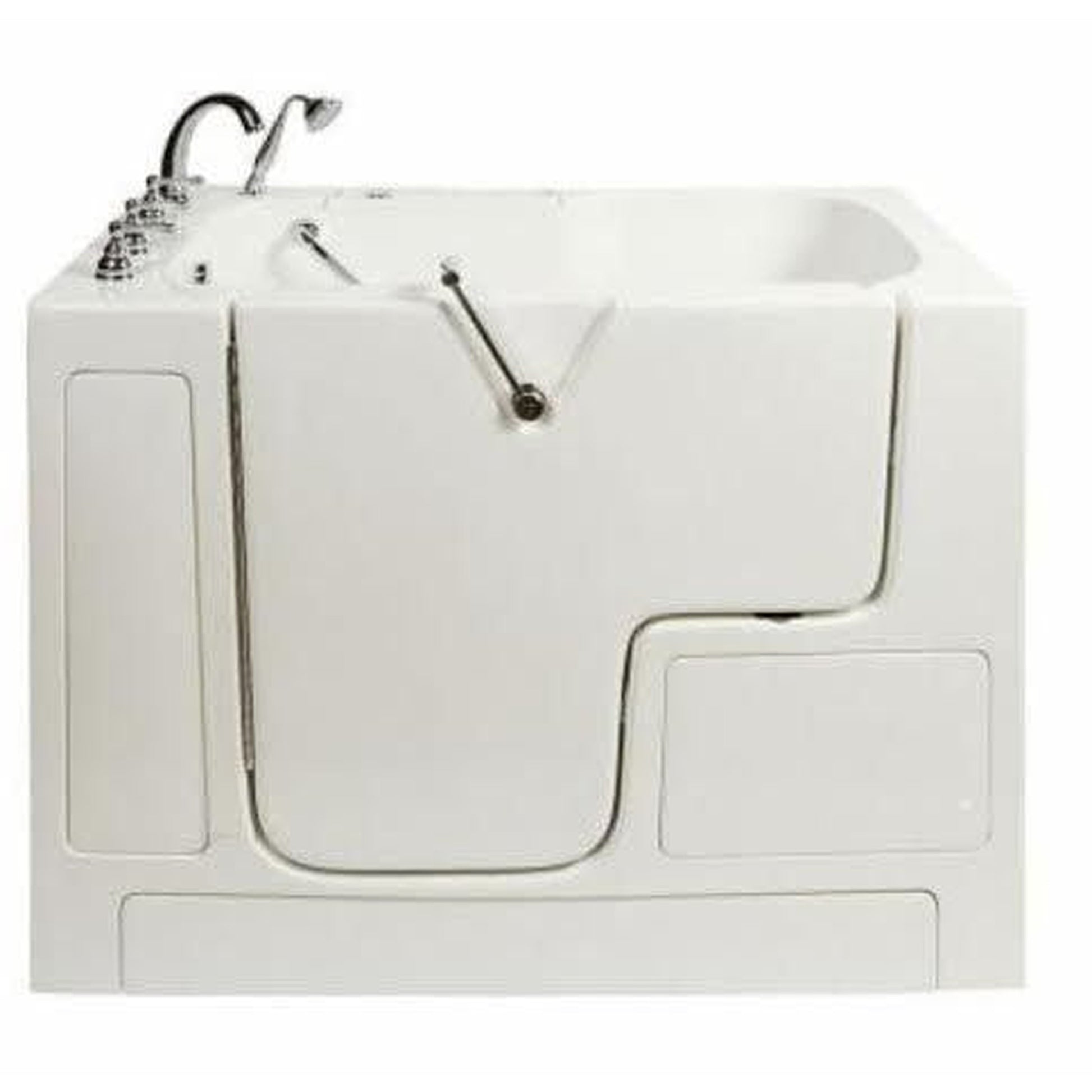 Mobility Bathworks 32"W x 52"L x 41"H Walk-In Left Hand Dual Jetted Wheelchair AccessibleTub - White