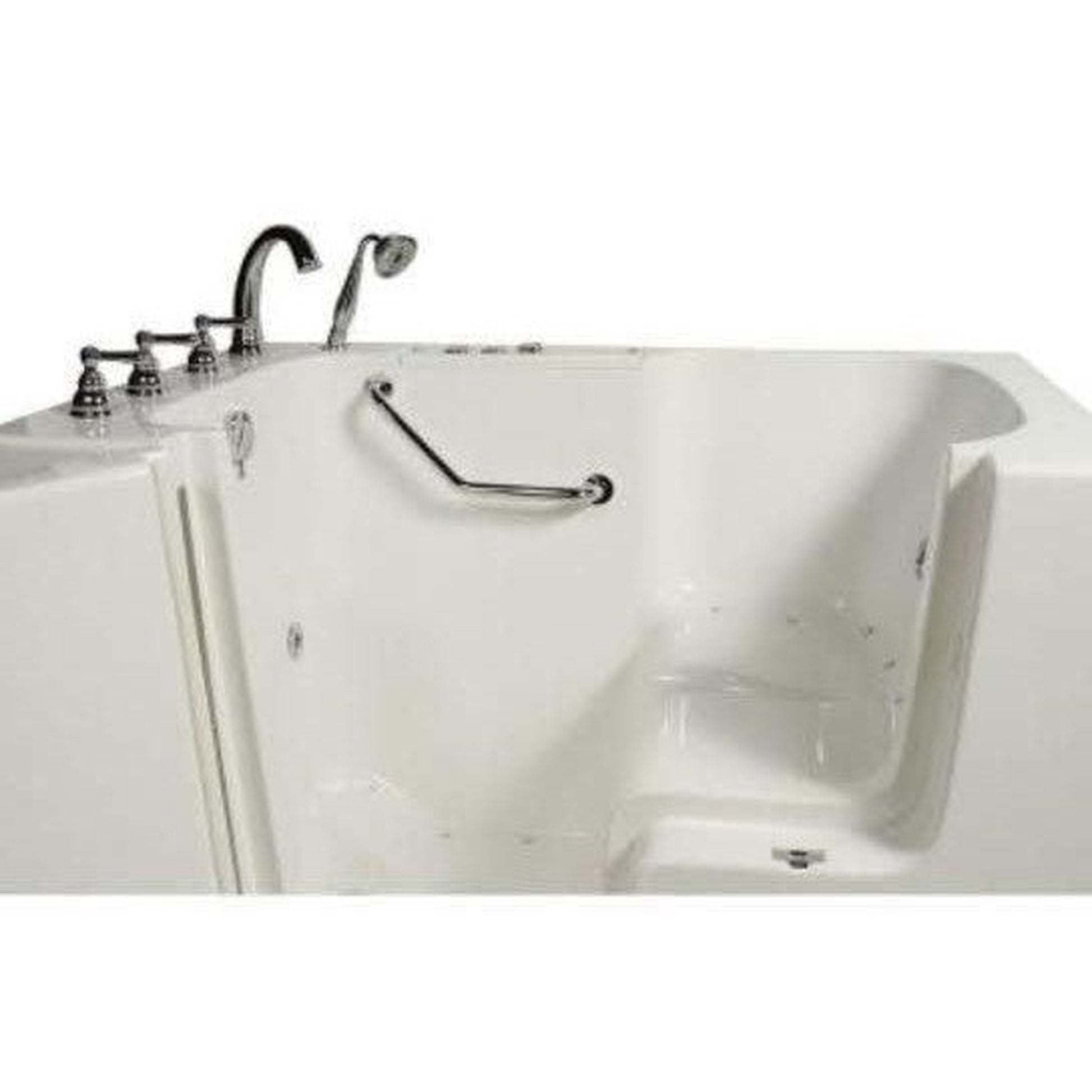 Mobility Bathworks 32"W x 52"L x 41"H Walk-In Left Hand Dual Jetted Wheelchair AccessibleTub - White