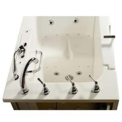 Mobility Bathworks 32"W x 52"L x 41"H Walk-In Left Hand Dual Jetted Wheelchair AccessibleTub - White