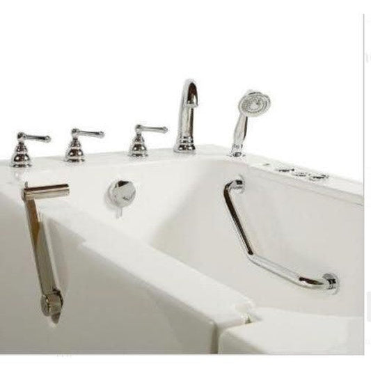 Mobility Bathworks 32"W x 52"L x 41"H Walk-In Left Hand Dual Jetted Wheelchair AccessibleTub - White