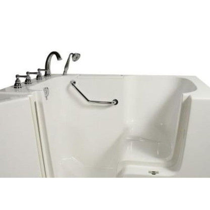 Mobility Bathworks 32"W x 52"L x 41"H Walk-In Left Hand Soaker Tub Wheelchair Accessible - White