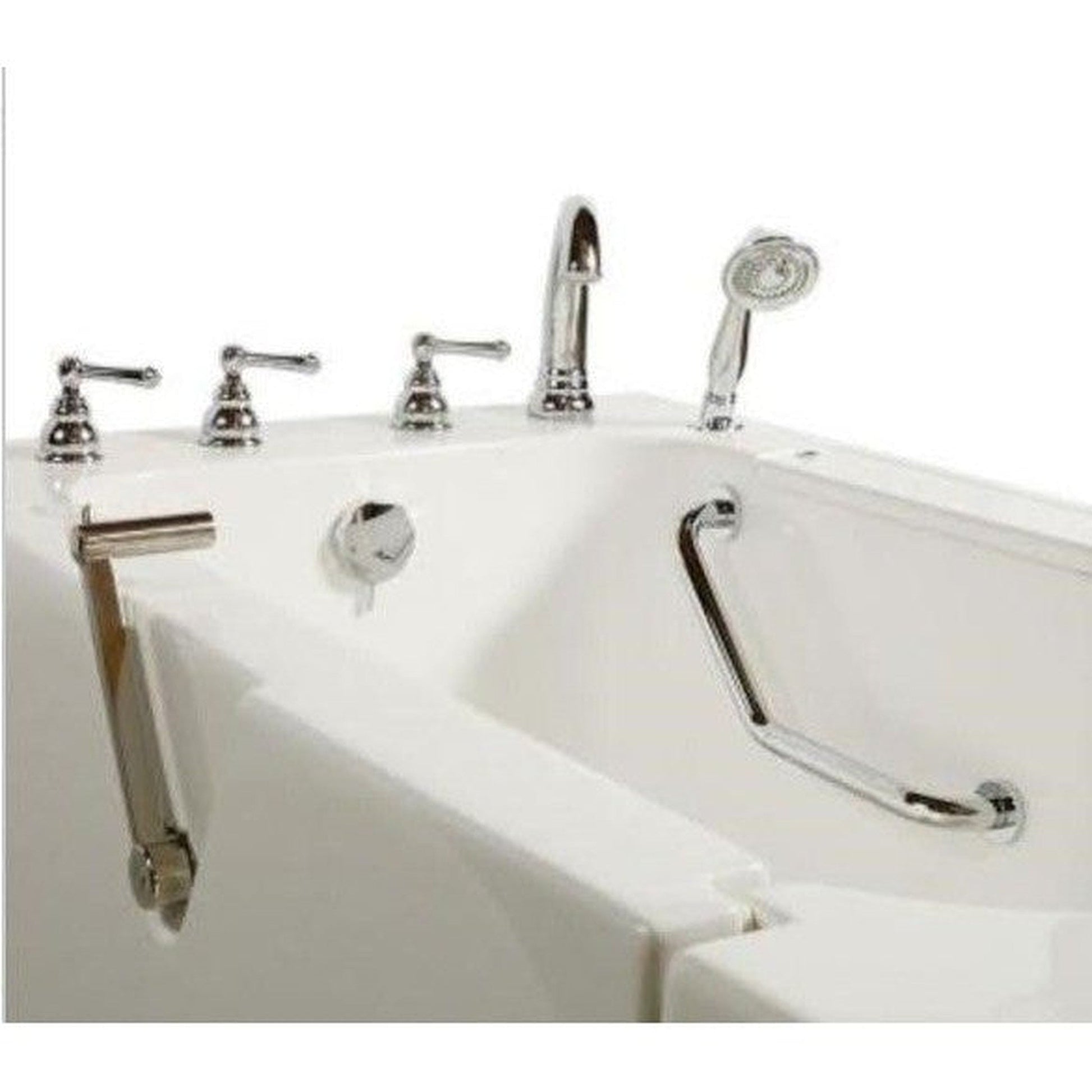 Mobility Bathworks 32"W x 52"L x 41"H Walk-In Left Hand Water Jetted Tub - White