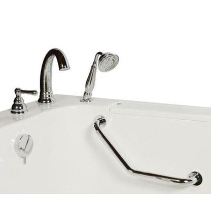 Mobility Bathworks 32"W x 52"L x 41"H Walk-In Left Hand Water Jetted Tub - White