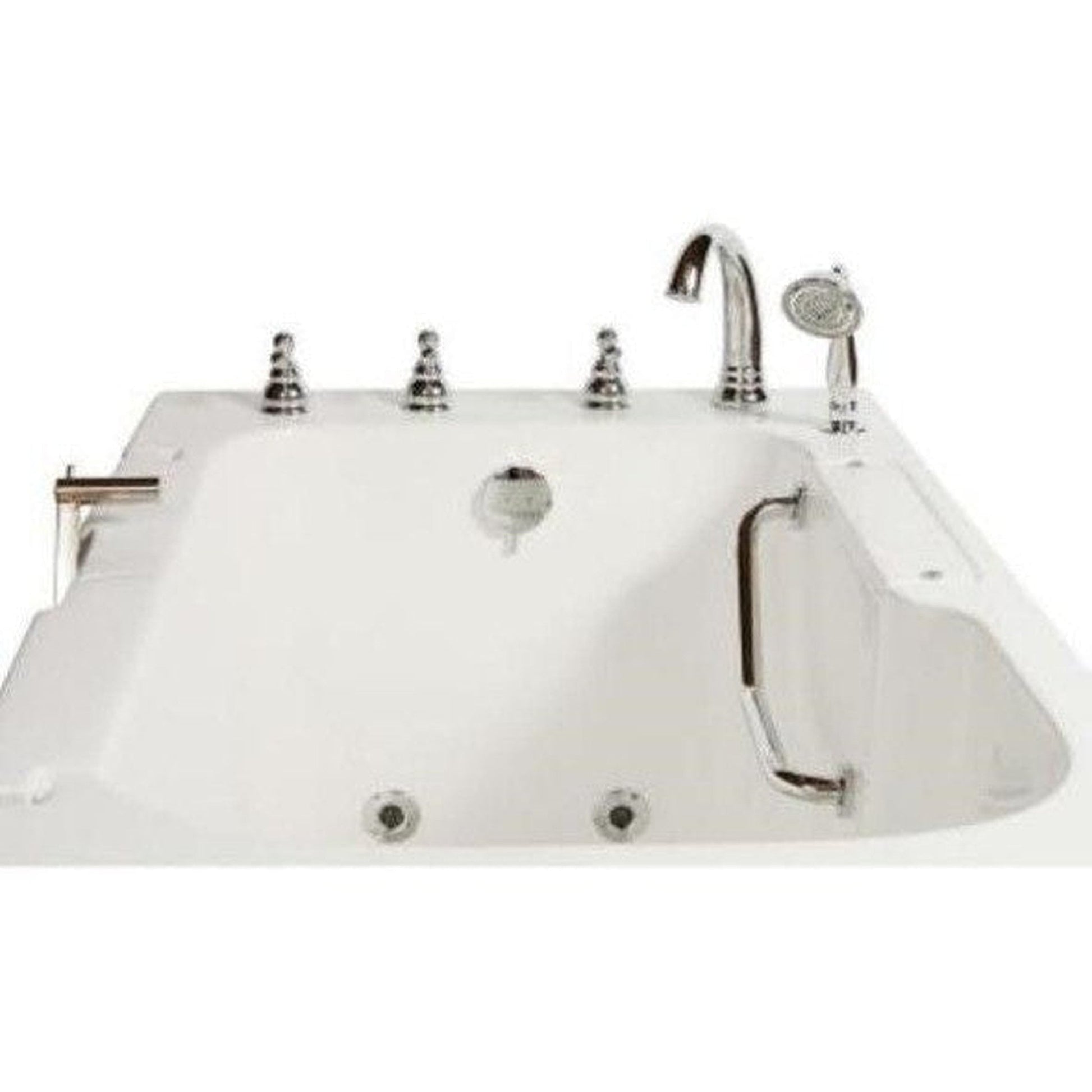 Mobility Bathworks 32"W x 52"L x 41"H Walk-In Left Hand Water Jetted Tub - White