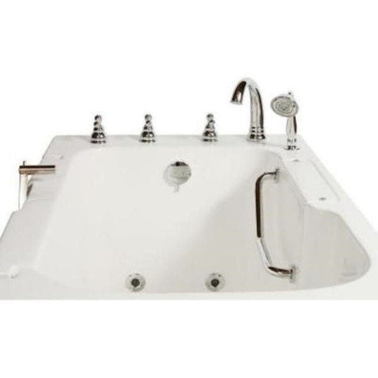 Mobility Bathworks 32"W x 52"L x 41"H Walk-In Left Hand Water Jetted Tub - White