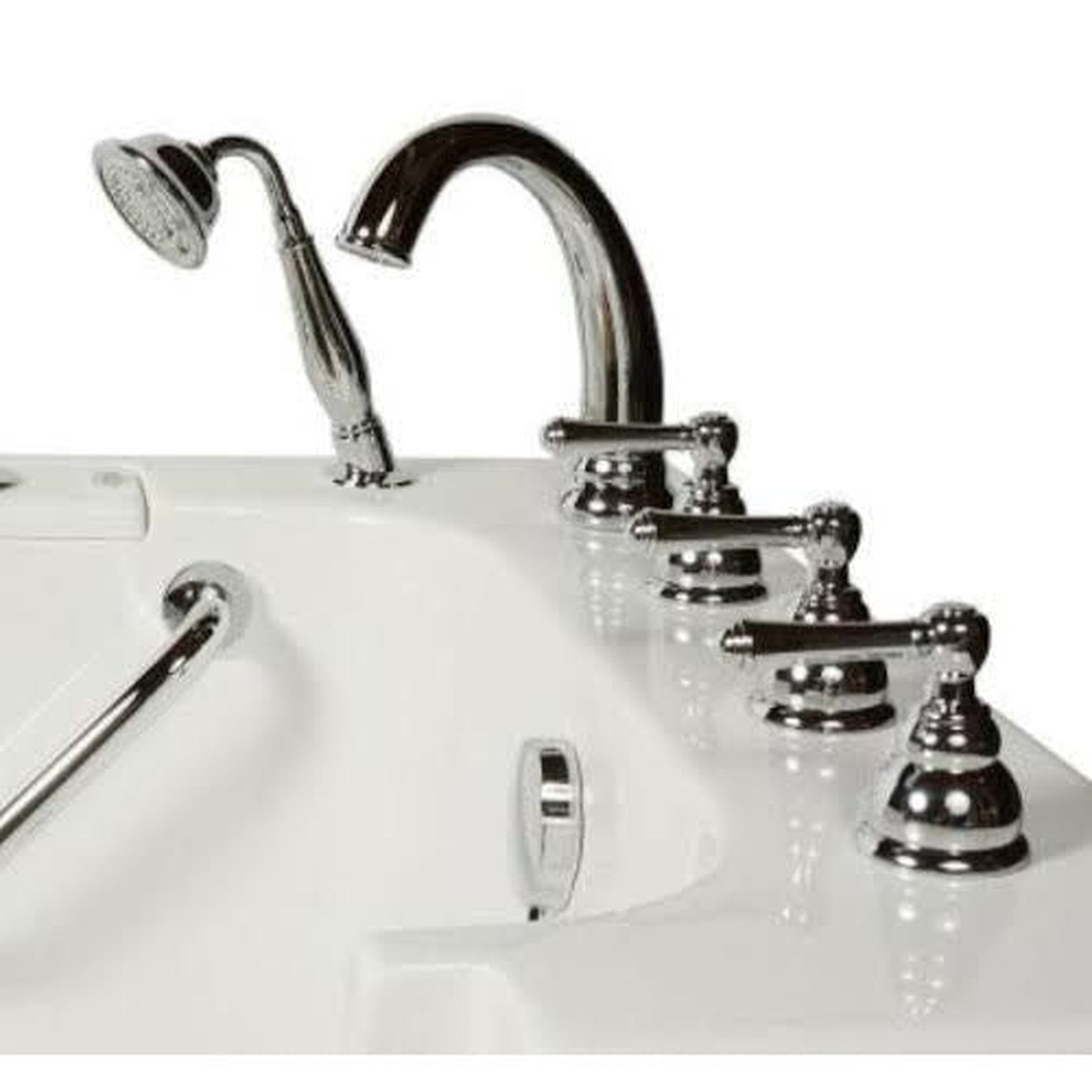 Mobility Bathworks 32"W x 52"L x 41"H Walk-In Right Hand Air Jetted Tub Wheelchair Accessible - White- White