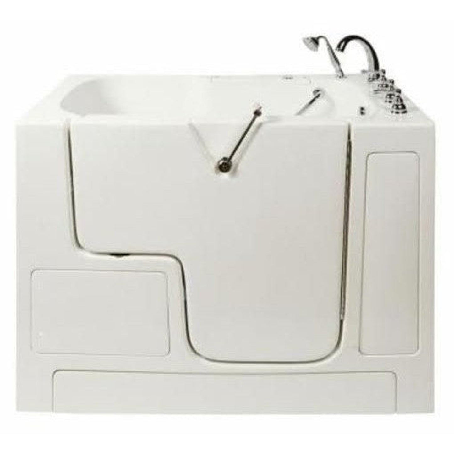 Mobility Bathworks 32"W x 52"L x 41"H Walk-In Right Hand Air Jetted Tub Wheelchair Accessible - White- White