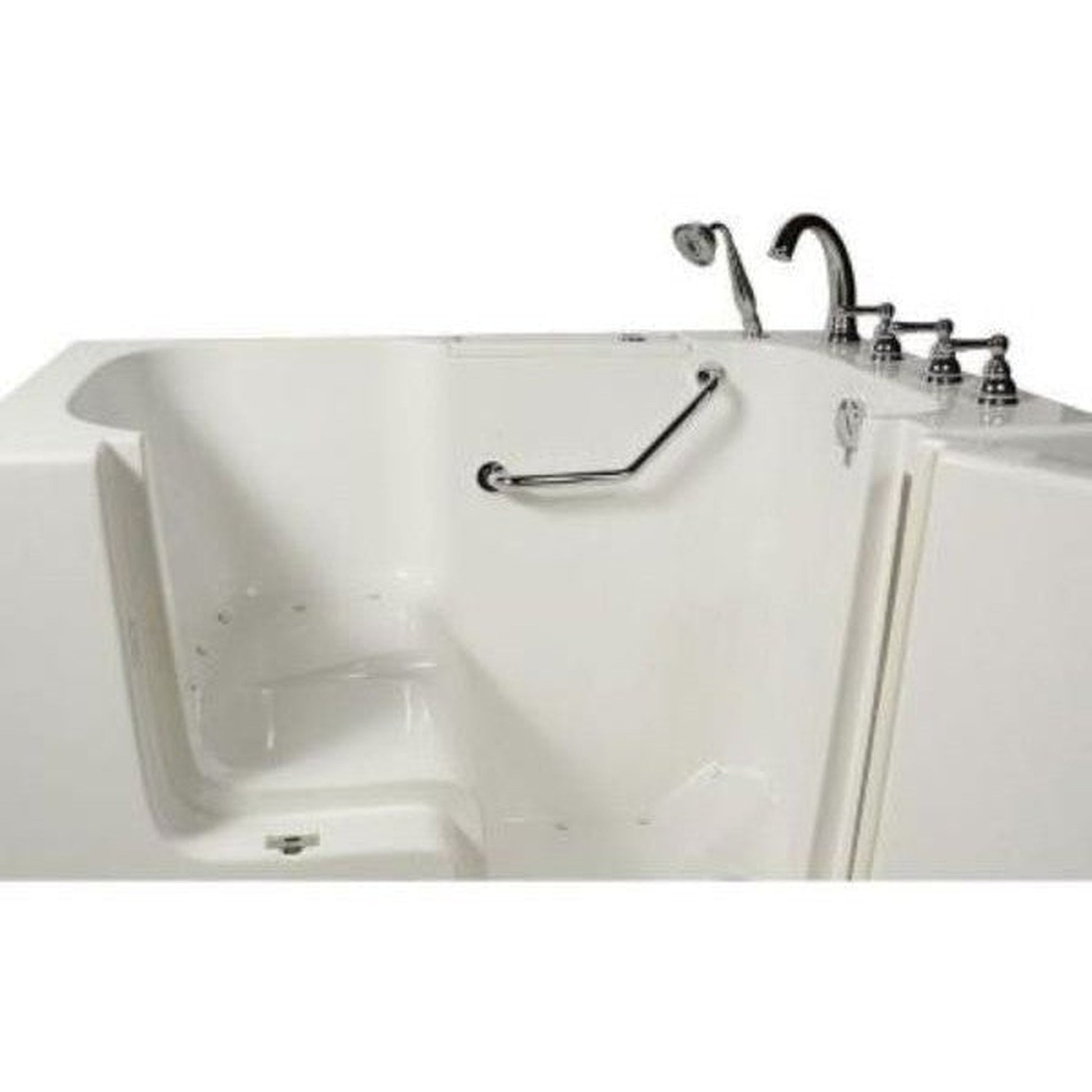 Mobility Bathworks 32"W x 52"L x 41"H Walk-In Right Hand Air Jetted Tub Wheelchair Accessible - White- White