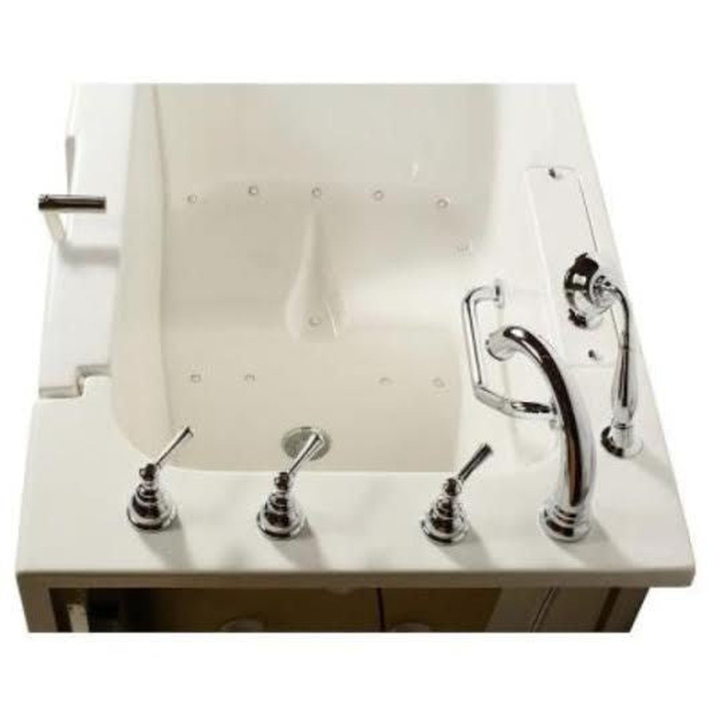 Mobility Bathworks 32"W x 52"L x 41"H Walk-In Right Hand Air Jetted Tub Wheelchair Accessible - White- White