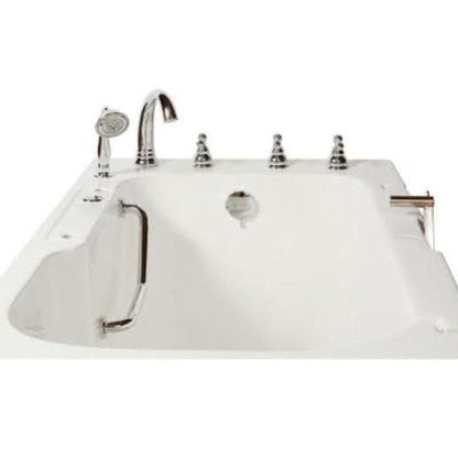 Mobility Bathworks 32"W x 52"L x 41"H Walk-In Right Hand Air Jetted Tub Wheelchair Accessible - White- White