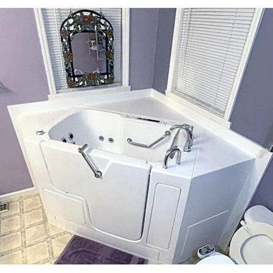 Mobility Bathworks 32"W x 52"L x 41"H Walk-In Right Hand Air Jetted Tub Wheelchair Accessible - White- White