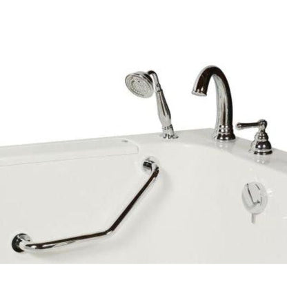 Mobility Bathworks 32"W x 52"L x 41"H Walk-In Right Hand Water Jetted Wheelchair Accessible Tub - White