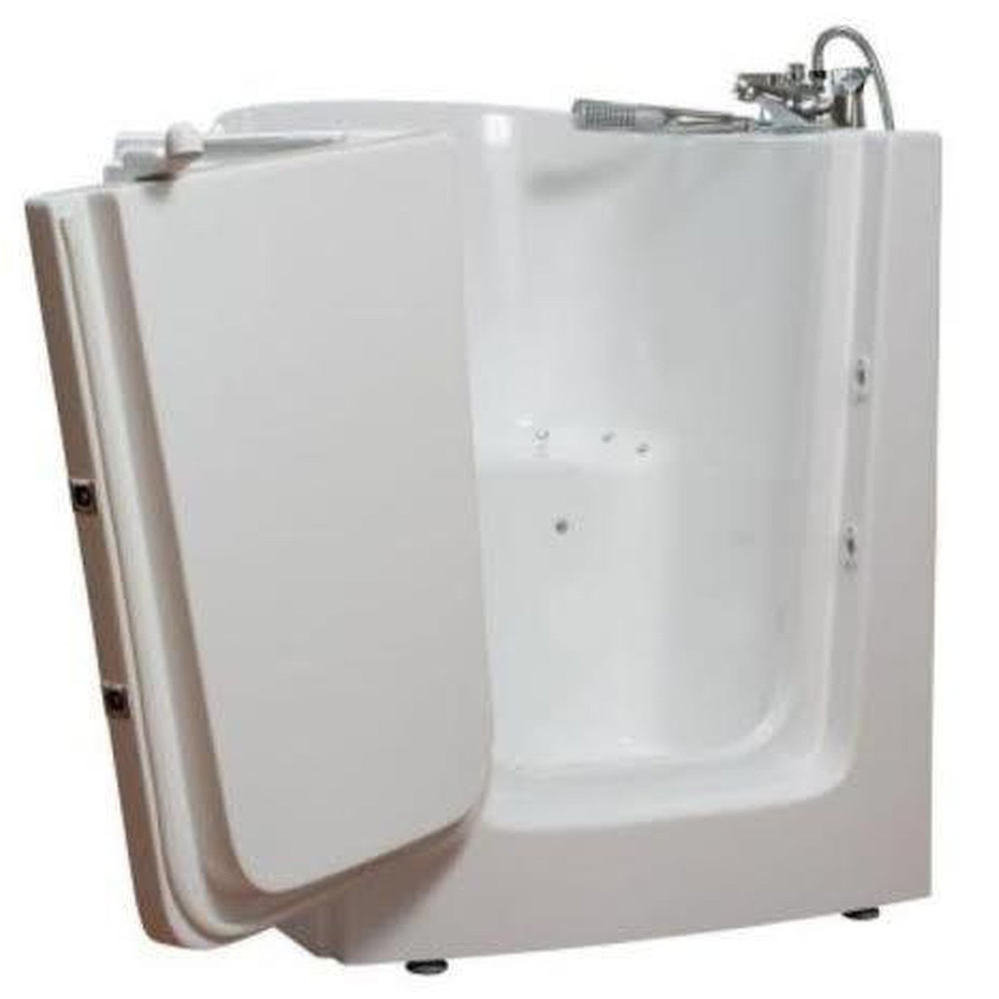 Mobility Bathworks 33"W x 38"L x 40"H Walk-In Left Hand Air Jetted Tub - White