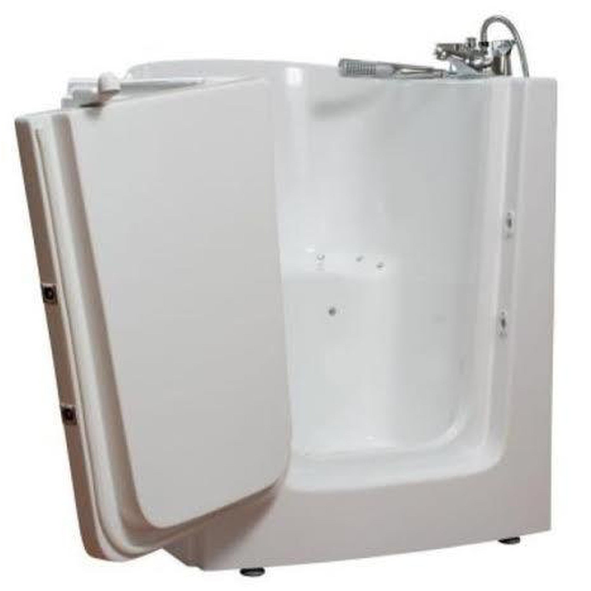 Mobility Bathworks 33"W x 38"L x 40"H Walk-In Left Hand Air Jetted Tub - White