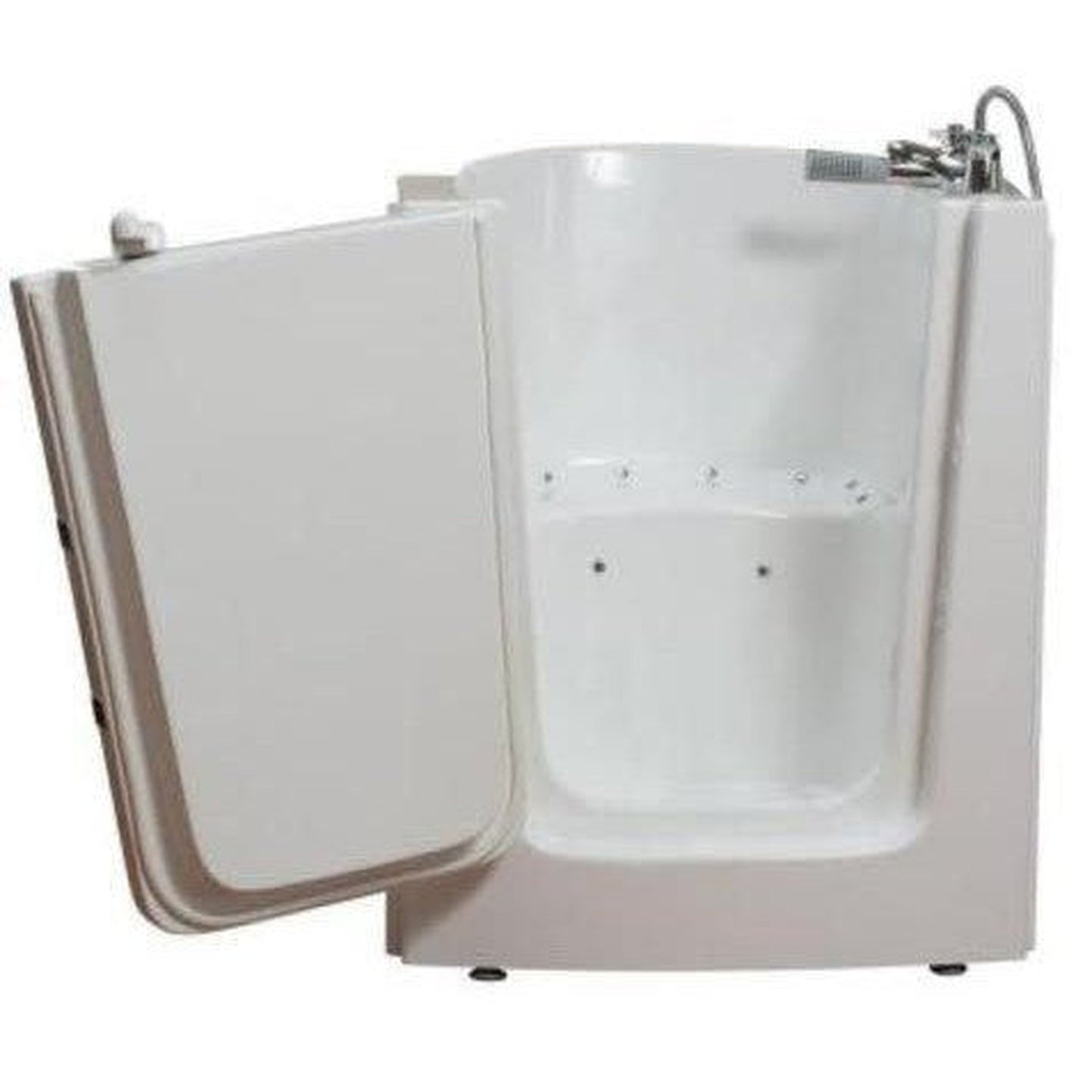 Mobility Bathworks 33"W x 38"L x 40"H Walk-In Left Hand Air Jetted Tub - White