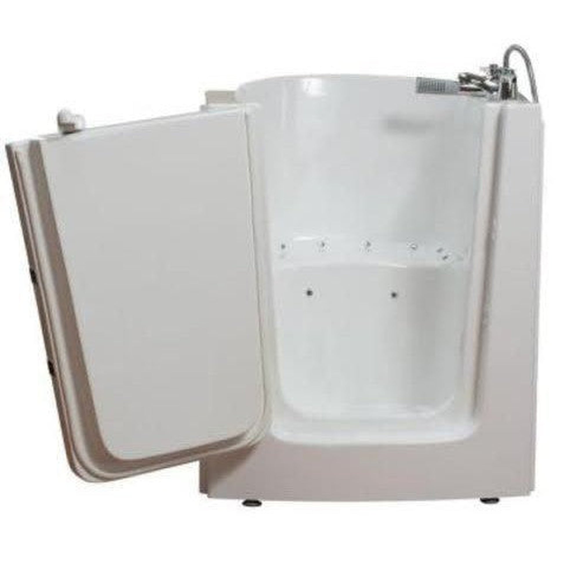 Mobility Bathworks 33"W x 38"L x 40"H Walk-In Left Hand Air Jetted Tub - White