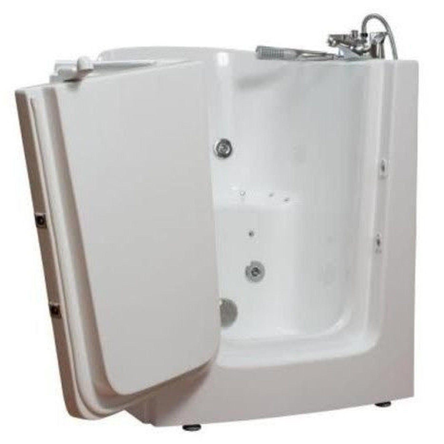 Mobility Bathworks 33"W x 38"L x 40"H Walk-In Left Hand Dual Jetted Tub - White