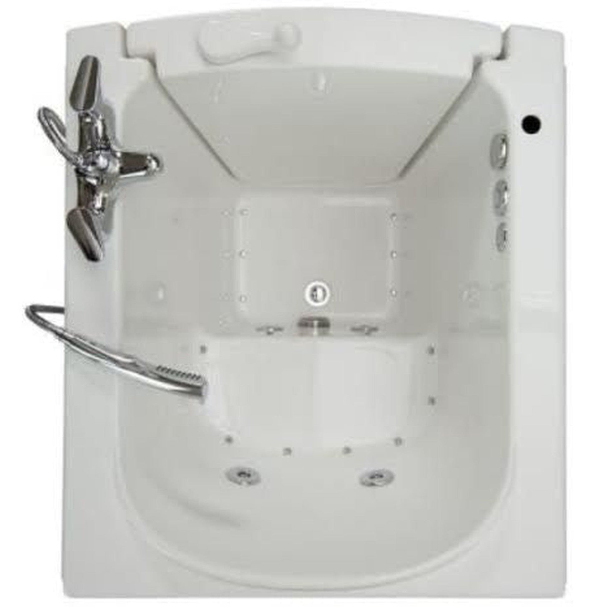 Mobility Bathworks 33"W x 38"L x 40"H Walk-In Left Hand Dual Jetted Tub - White