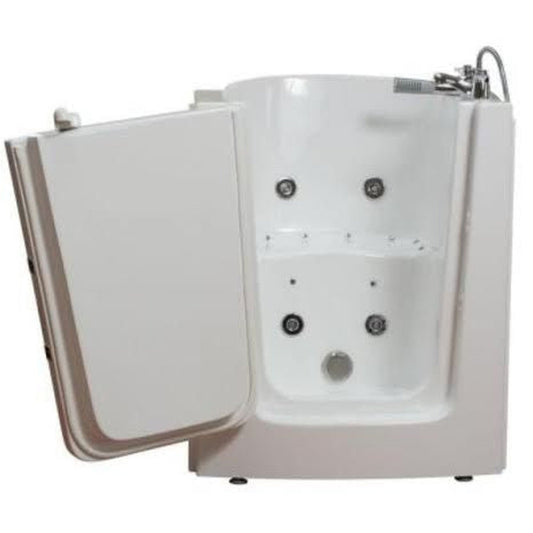 Mobility Bathworks 33"W x 38"L x 40"H Walk-In Left Hand Dual Jetted Tub - White