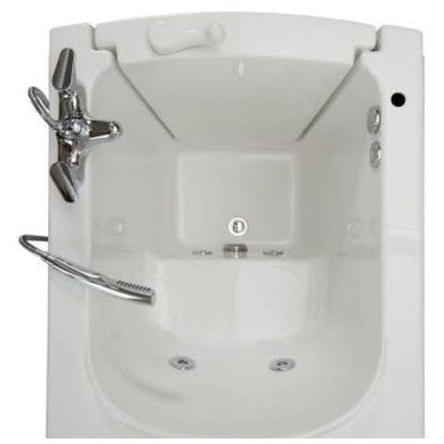 Mobility Bathworks 33"W x 38"L x 40"H Walk-In Left Hand Water Jetted Tub -White