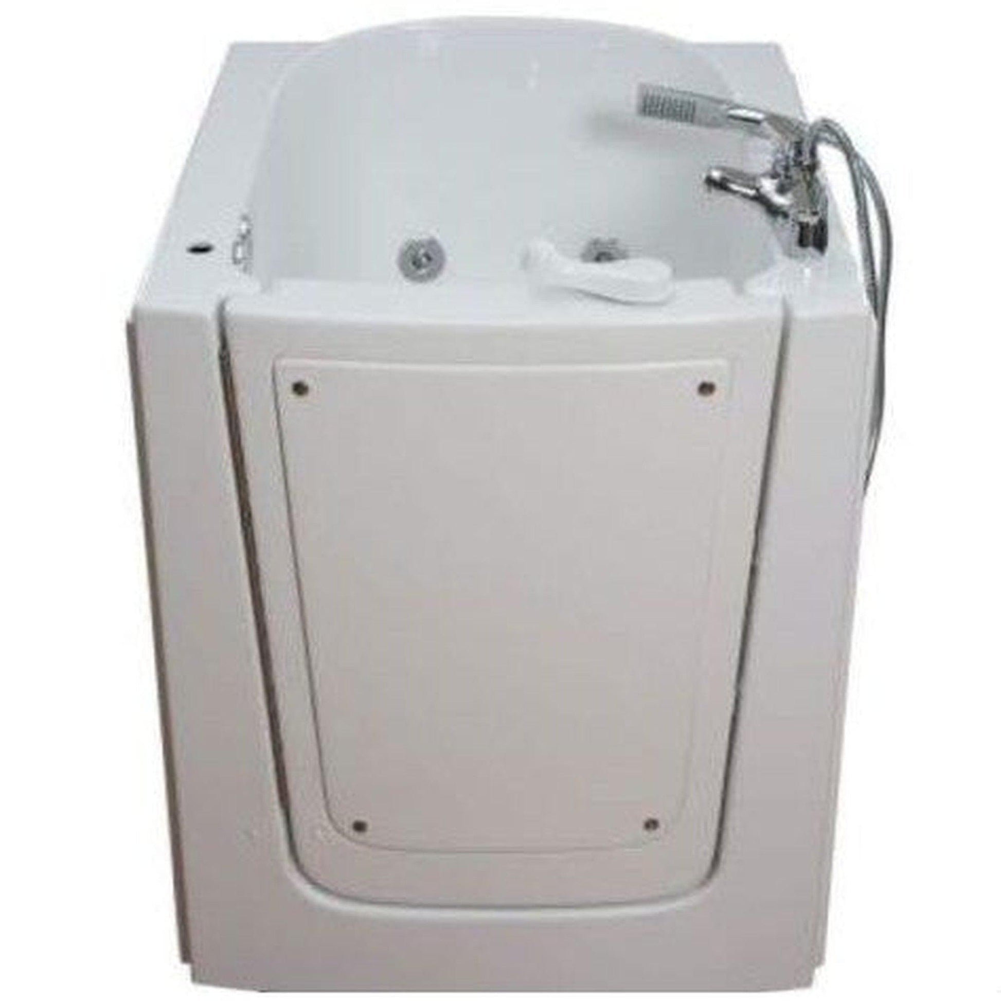 Mobility Bathworks 33"W x 38"L x 40"H Walk-In Left Hand Water Jetted Tub -White