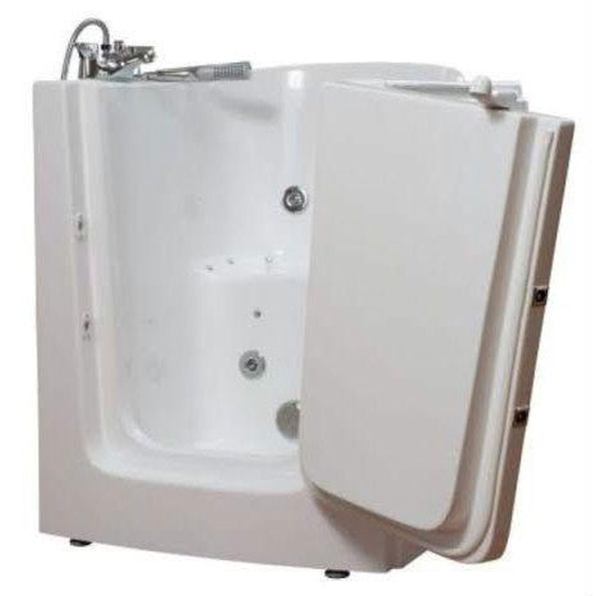 Mobility Bathworks 33"W x 38"L x 40"H Walk-In Right Hand Dual Jetted Tub - White