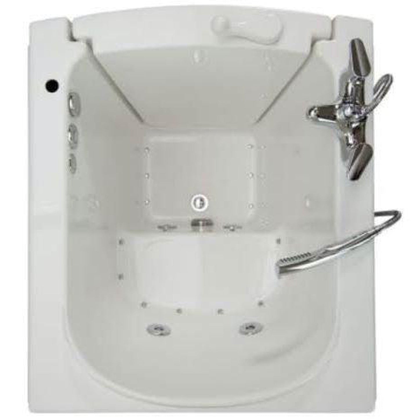 Mobility Bathworks 33"W x 38"L x 40"H Walk-In Right Hand Dual Jetted Tub - White