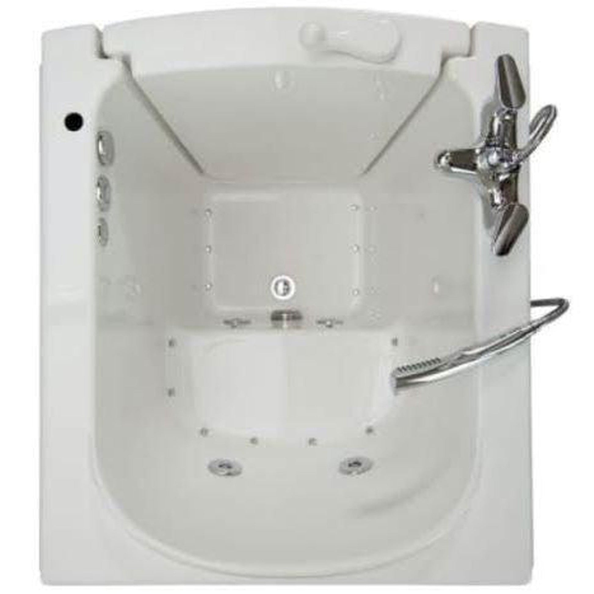 Mobility Bathworks 33"W x 38"L x 40"H Walk-In Right Hand Dual Jetted Tub - White