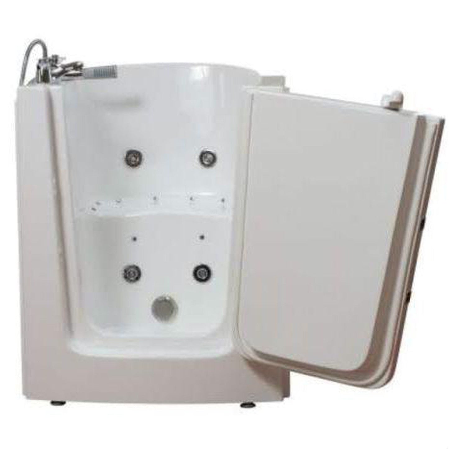 Mobility Bathworks 33"W x 38"L x 40"H Walk-In Right Hand Dual Jetted Tub - White
