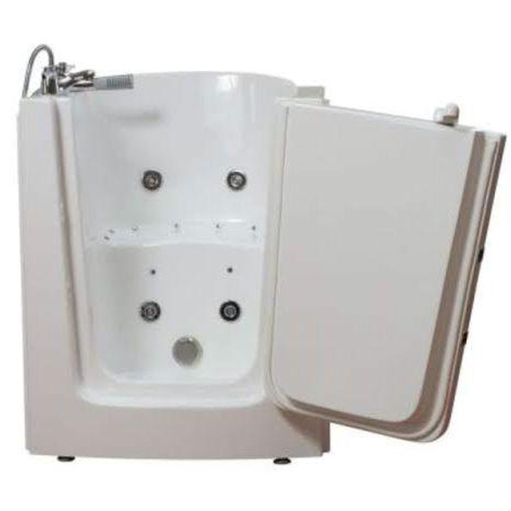 Mobility Bathworks 33"W x 38"L x 40"H Walk-In Right Hand Dual Jetted Tub - White