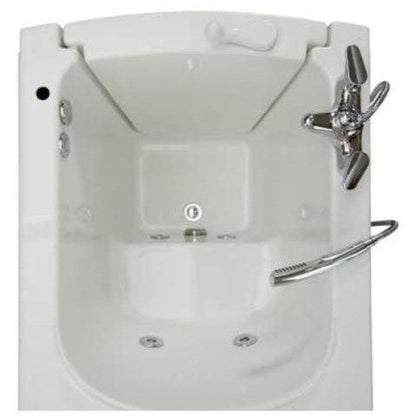 Mobility Bathworks 33"W x 38"L x 40"H Walk-In Right Hand Water Jetted Tub - White