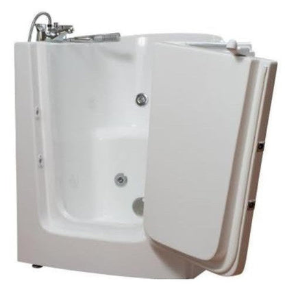 Mobility Bathworks 33"W x 38"L x 40"H Walk-In Right Hand Water Jetted Tub - White