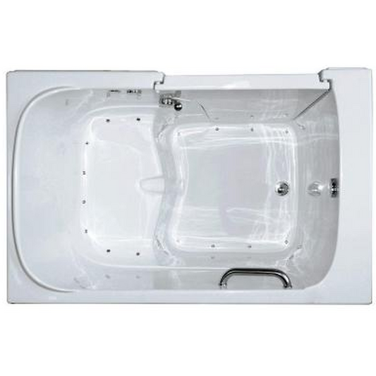 Mobility Bathworks 33"W x 55"L x 41"H Walk-In Left Hand Air Jetted Tub