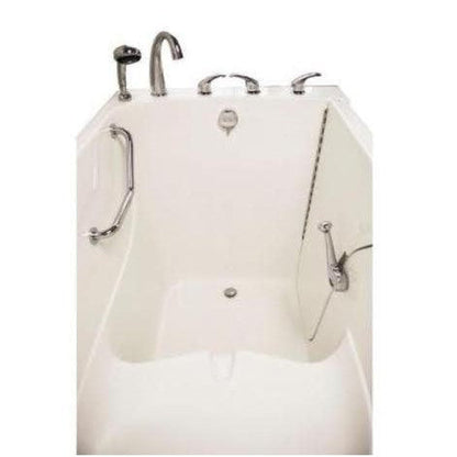 Mobility Bathworks 33"W x 55"L x 41"H Walk-In Right Hand Soaker Tub - White