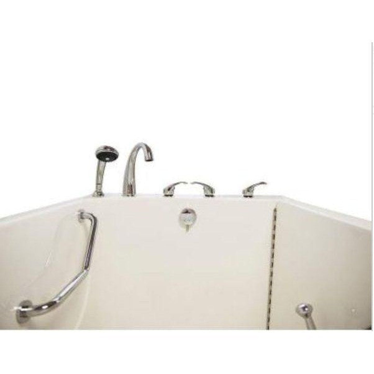 Mobility Bathworks 33"W x 55"L x 41"H Walk-In Right Hand Soaker Tub - White