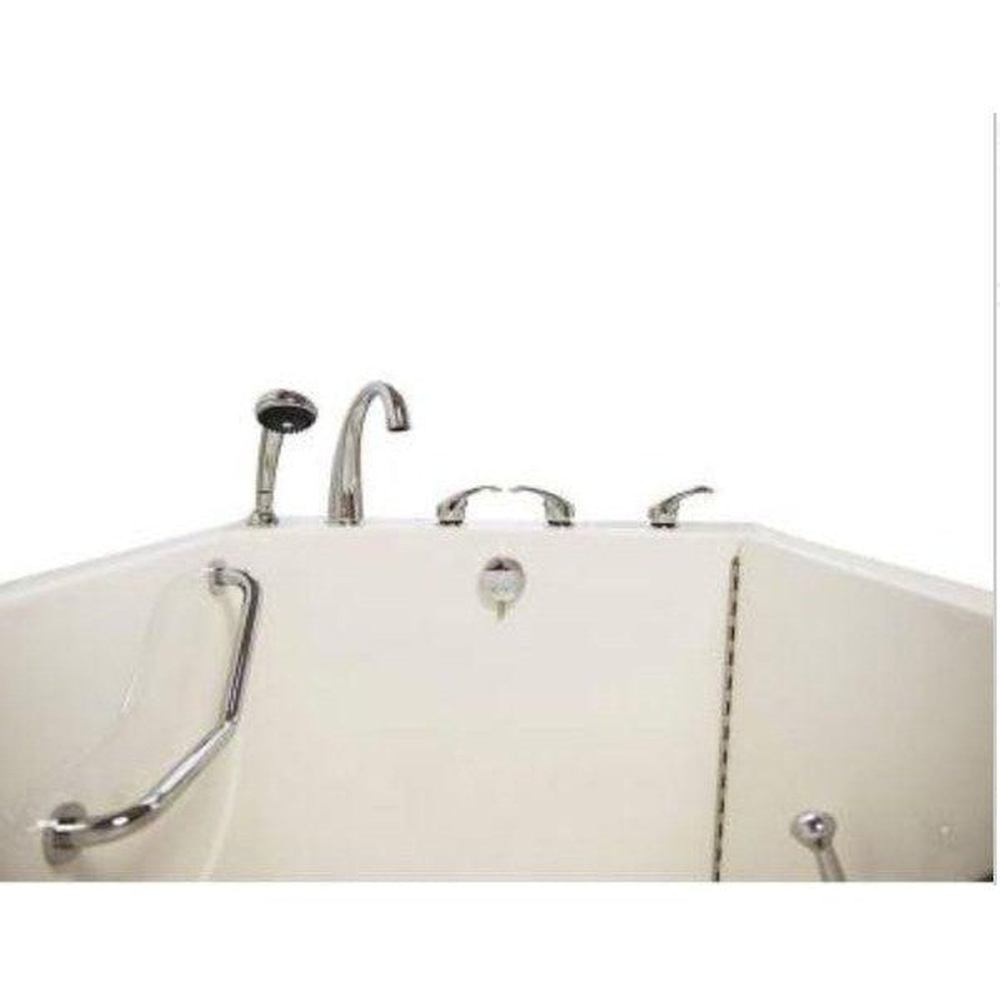 Mobility Bathworks 33"W x 55"L x 41"H Walk-In Right Hand Soaker Tub - White