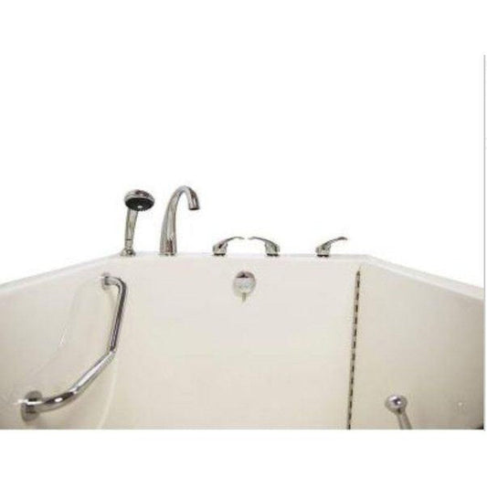 Mobility Bathworks 33"W x 55"L x 41"H Walk-In Right Hand Soaker Tub - White