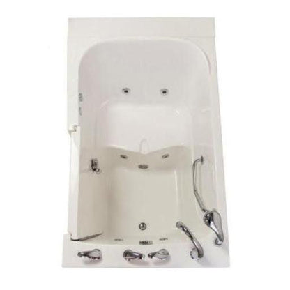 Mobility Bathworks 33"W x 55"L x 41"H Walk-In Right Hand Water Jetted Tub - White