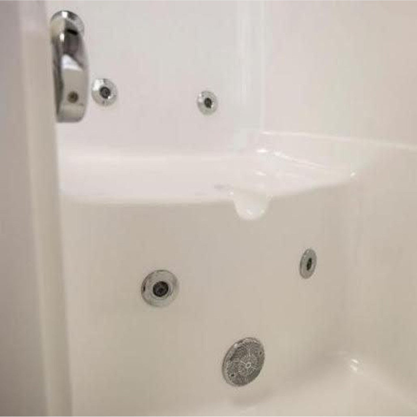 Mobility Bathworks 33"W x 55"L x 41"H Walk-In Right Hand Water Jetted Tub - White