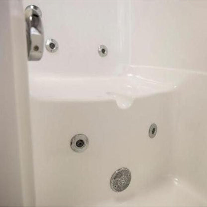 Mobility Bathworks 33"W x 55"L x 41"H Walk-In Right Hand Water Jetted Tub - White