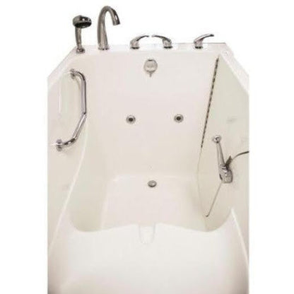 Mobility Bathworks 33"W x 55"L x 41"H Walk-In Right Hand Water Jetted Tub - White