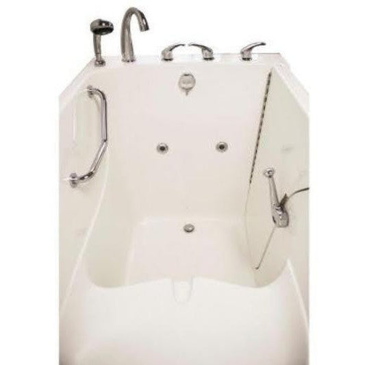 Mobility Bathworks 33"W x 55"L x 41"H Walk-In Right Hand Water Jetted Tub - White
