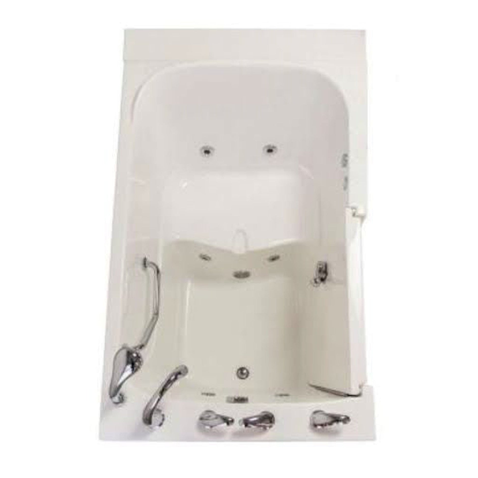 Mobility Bathworks 35"W x 55"L x 41"H Walk-In Left Hand Water Jetted Tub
