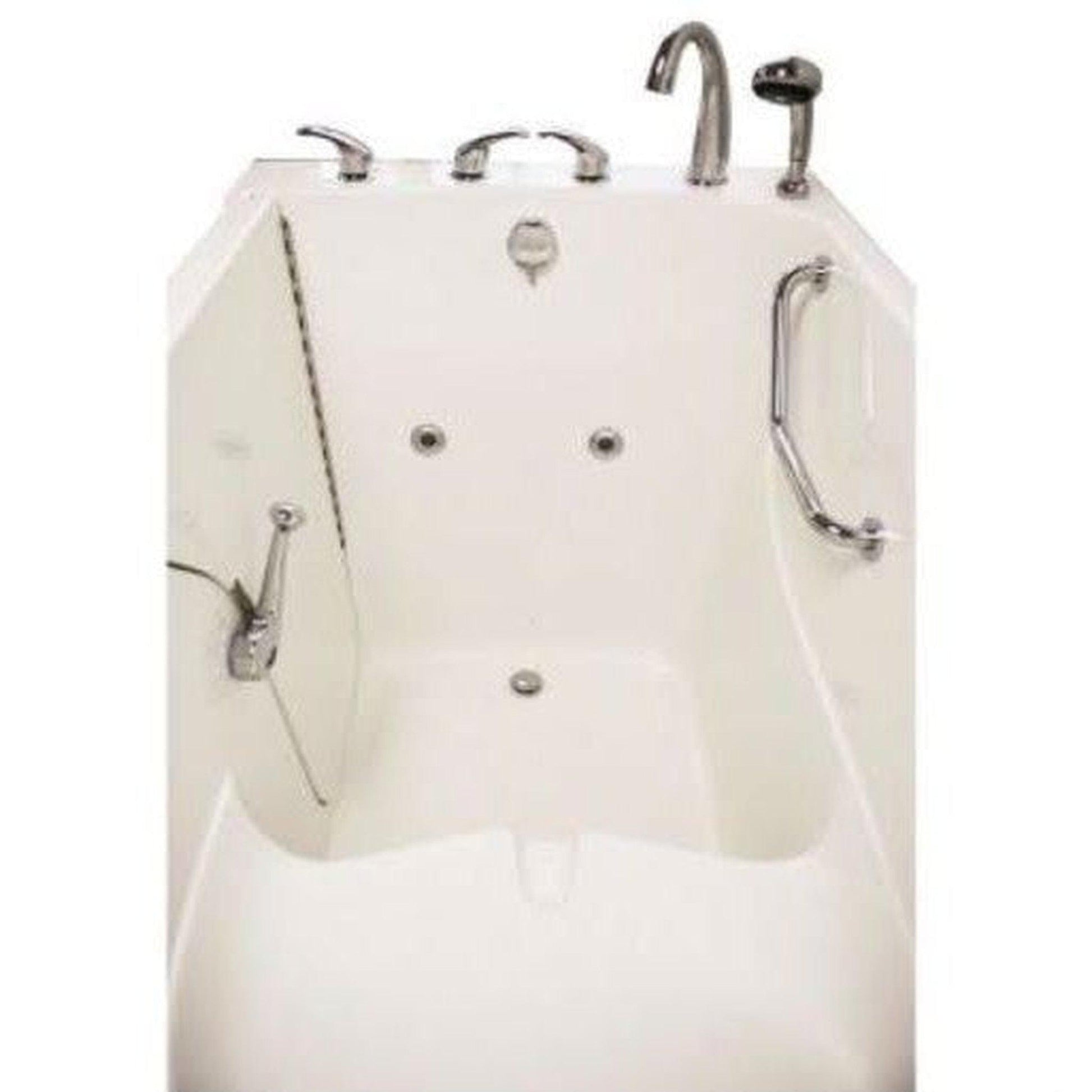 Mobility Bathworks 35"W x 55"L x 41"H Walk-In Left Hand Water Jetted Tub