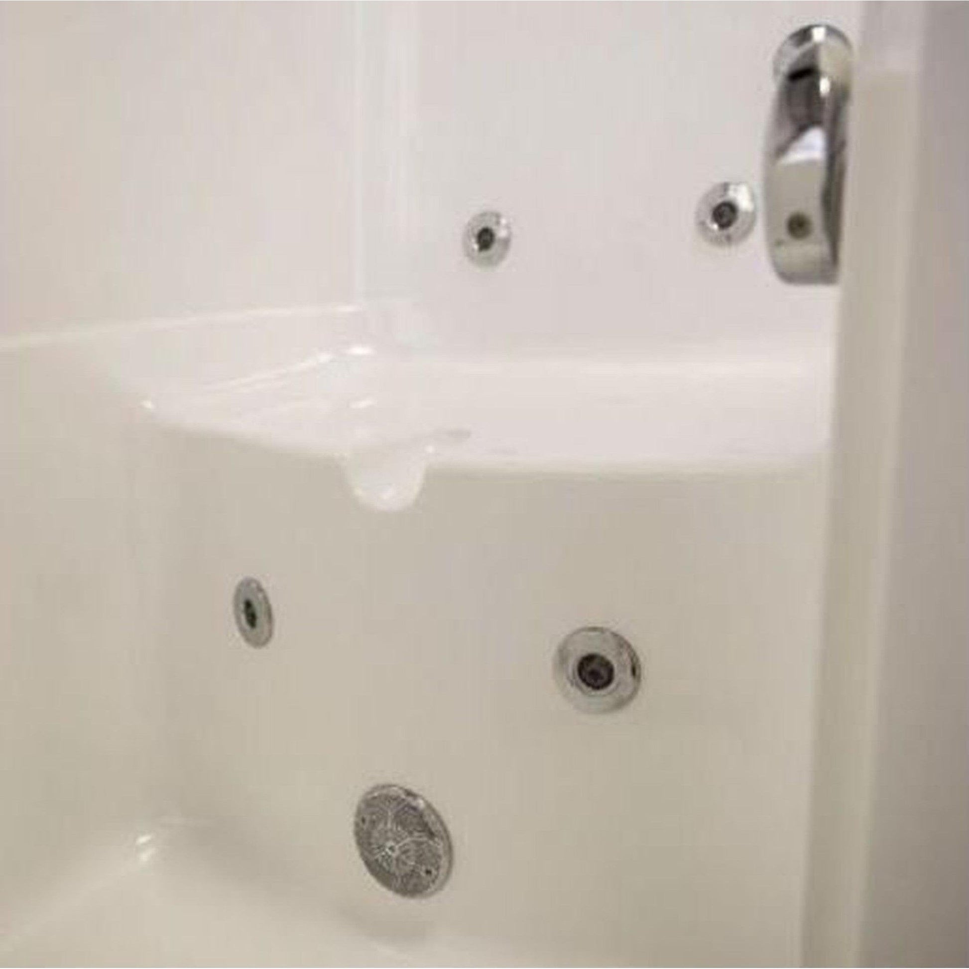 Mobility Bathworks 35"W x 55"L x 41"H Walk-In Left Hand Water Jetted Tub