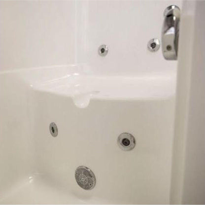 Mobility Bathworks 35"W x 55"L x 41"H Walk-In Left Hand Water Jetted Tub