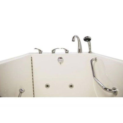 Mobility Bathworks 35"W x 55"L x 41"H Walk-In Left Hand Water Jetted Tub