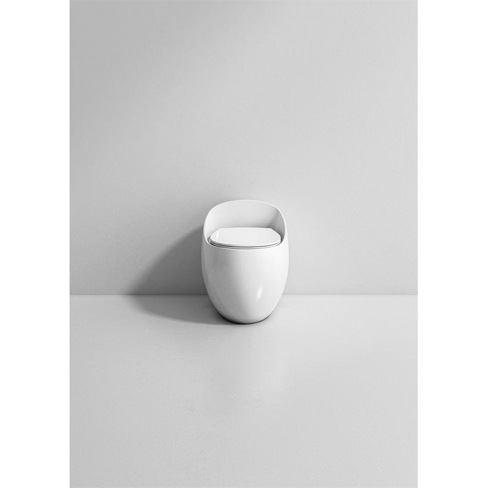 Moreno BENO 2085 White Single Flush Rounded Toilet